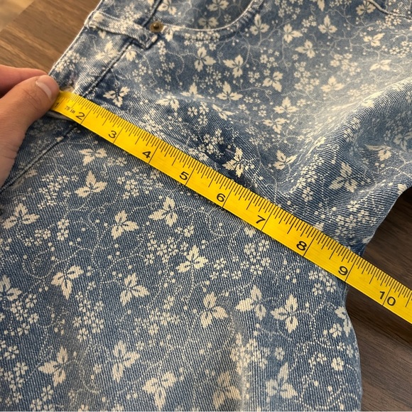 Ralph Lauren Light Blue Floral Ankle Jeans 4 - Picture 9 of 11